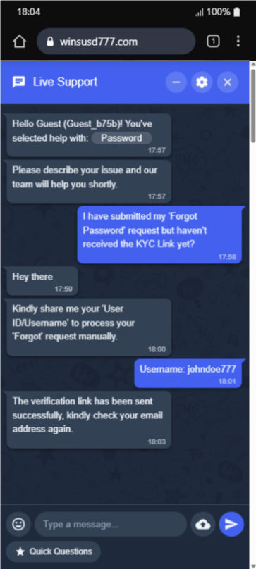Forgot Password Guide Image